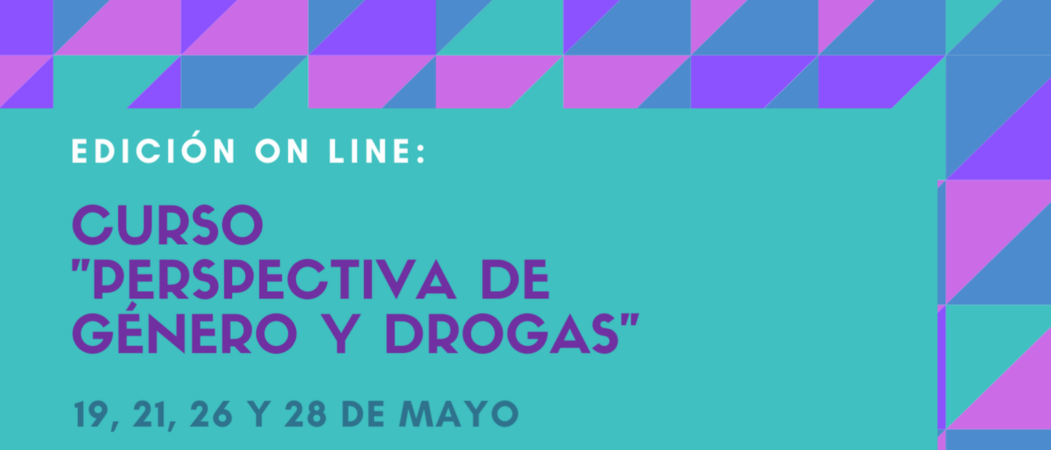 Curso Perspectiva de género y drogas on line Drogas y Género