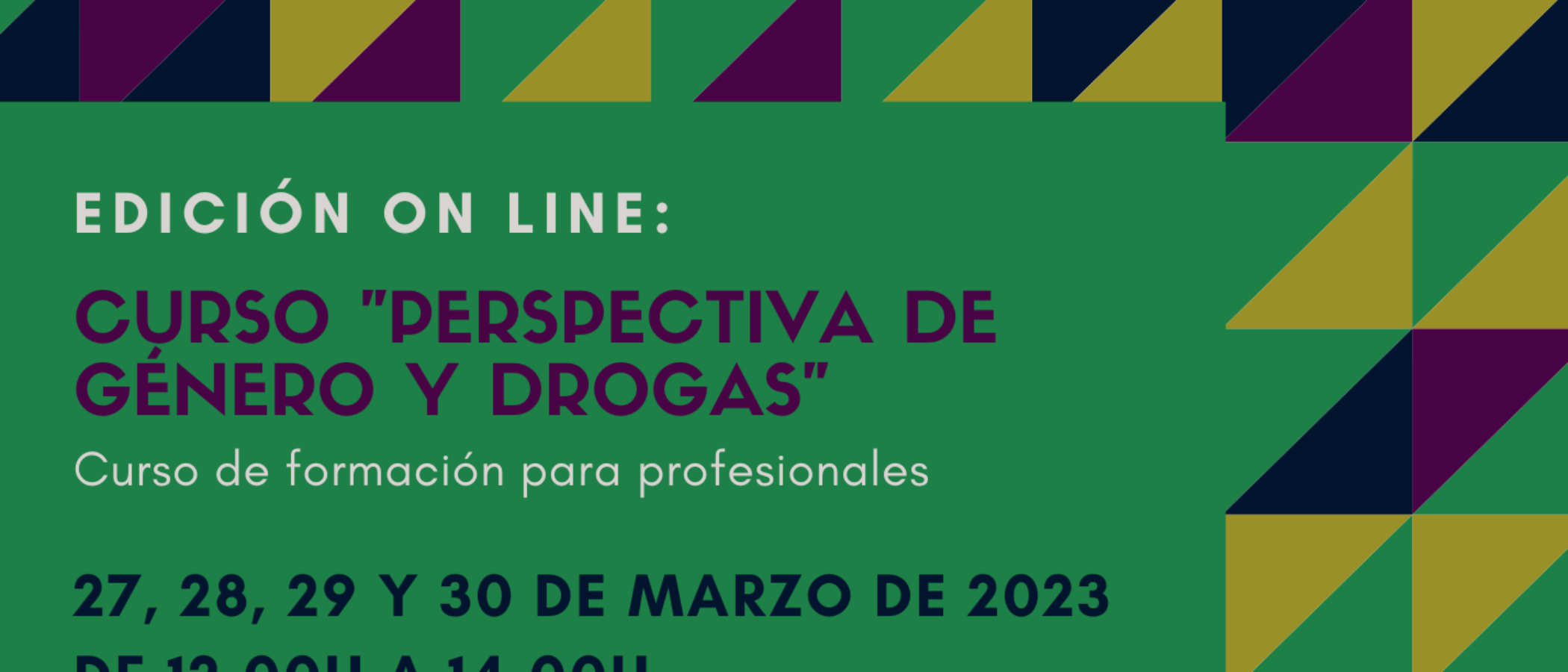 Nueva Edici N Del Curso Perspectiva De G Nero Y Drogas On Line