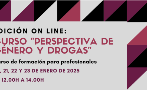 Nueva edición del Curso “Perspectiva de género y drogas» // On line