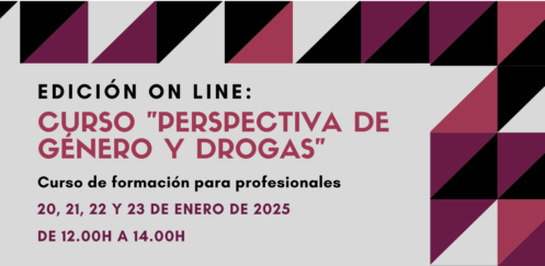 Nueva edición del Curso “Perspectiva de género y drogas» // On line