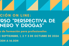 Nueva edición del Curso “Perspectiva de género y drogas” – on line – 30 septiembre a 3 octubre 2024