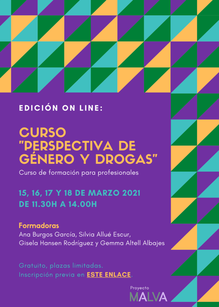 Curso Perspectiva De Género Y Drogas On Line Drogasandgenero 9923