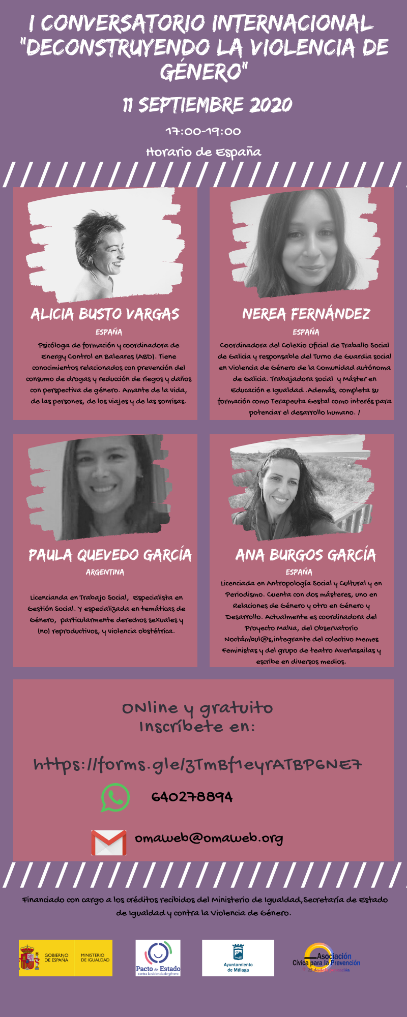 I Conversatorio Internacional "Deconstruyendo la violencia de género" // On line