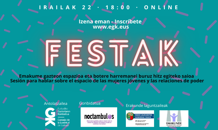 Estudio del modelo festivo con Noctámbul@s // Consejo de la Juventud de Euskadi // On line